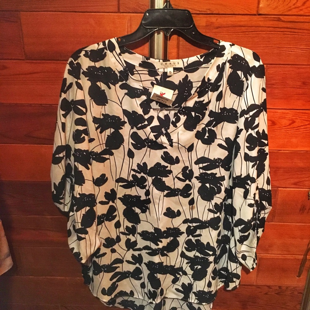 Chaus Buttercream Flowing Blouse